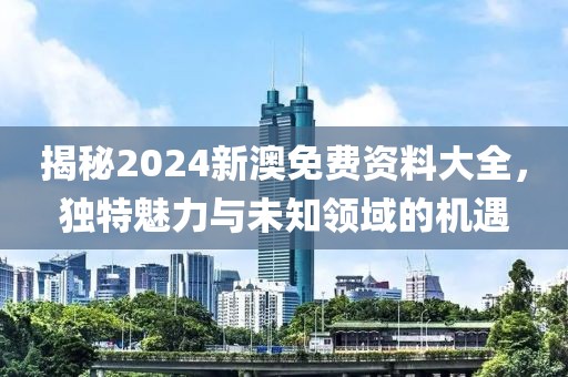 揭秘2024新澳免费资料大全，独特魅力与未知领域的机遇