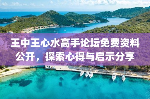 王中王心水高手论坛免费资料公开