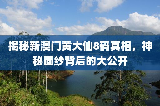 揭秘新澳门黄大仙8码真相，神秘面纱背后的大公开