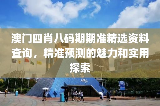 澳门四肖八码期期准精选资料查询