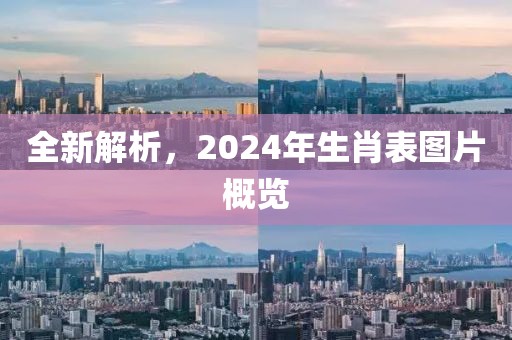 2024新版生肖表图片