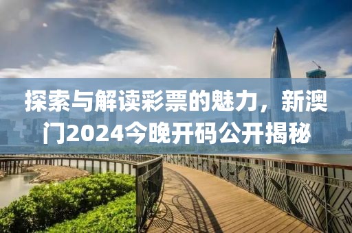 探索与解读彩票的魅力，新澳门2024今晚开码公开揭秘